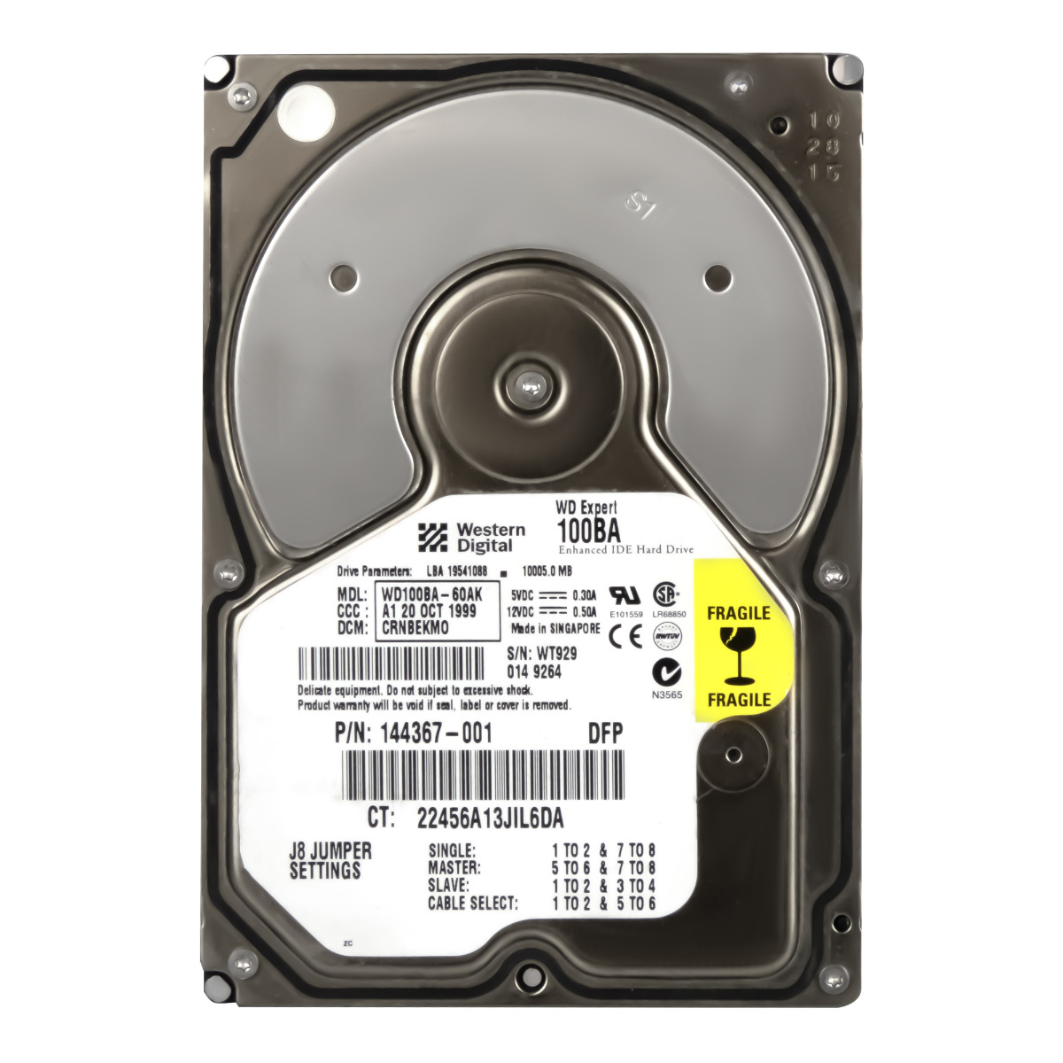 WD EXPERT 100BA 10GB 7.2K 2MB ATA 3.5'' WD100BA-60AK