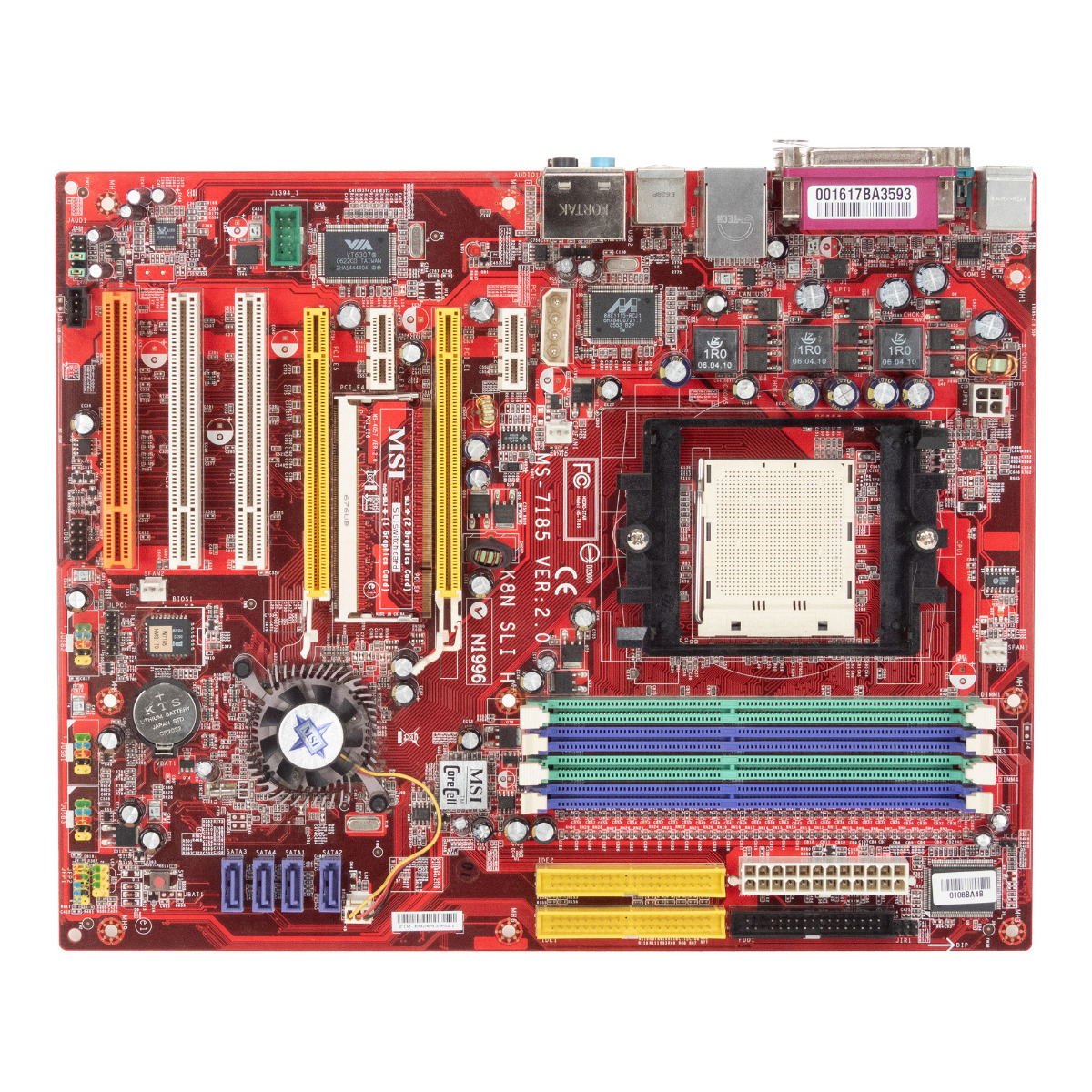 MSI K8N SLI H MS-7185 VER:2.0 SOCKET 939 DDR PCIe PCI ATX
