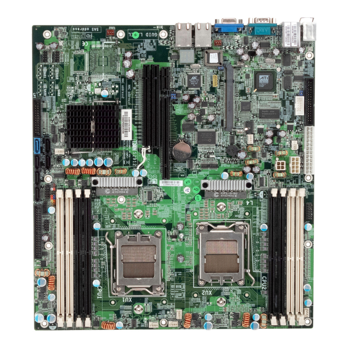 TYAN S2912 S2912WG2NR CARTE MÈRE SYSTÈME SOCKET 1207 (F) DDR2 + 2x RISER M2083 M2081-2