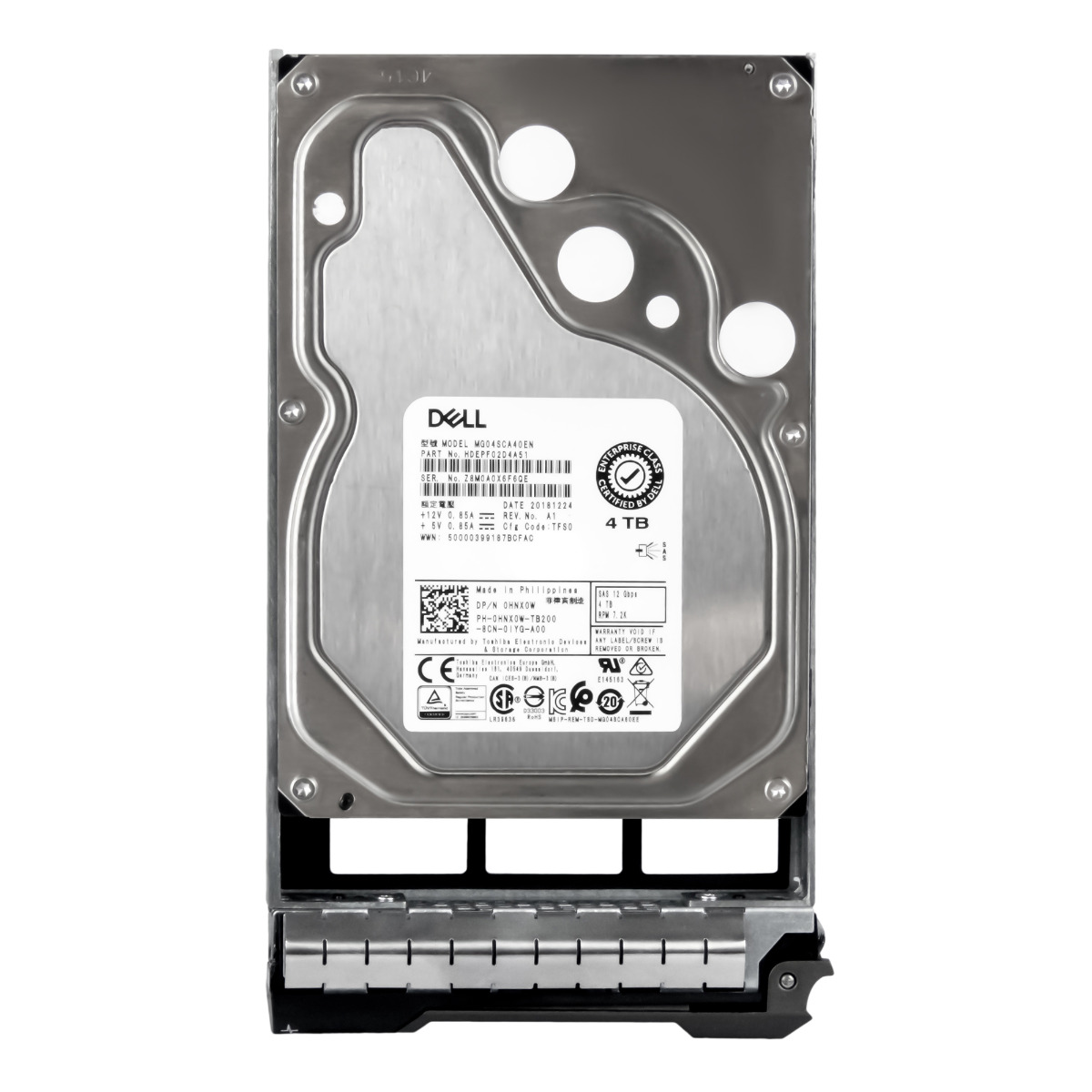 DELL 0HNX0W 4 To 7.2K 128 Mo SAS-3 3.5'' MG04SCA40ENY