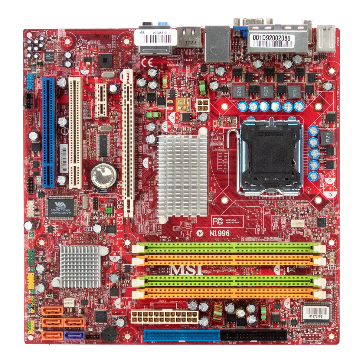 MSI MS-7358 VER:1.1 SOCKET 775 DDR2 mATX