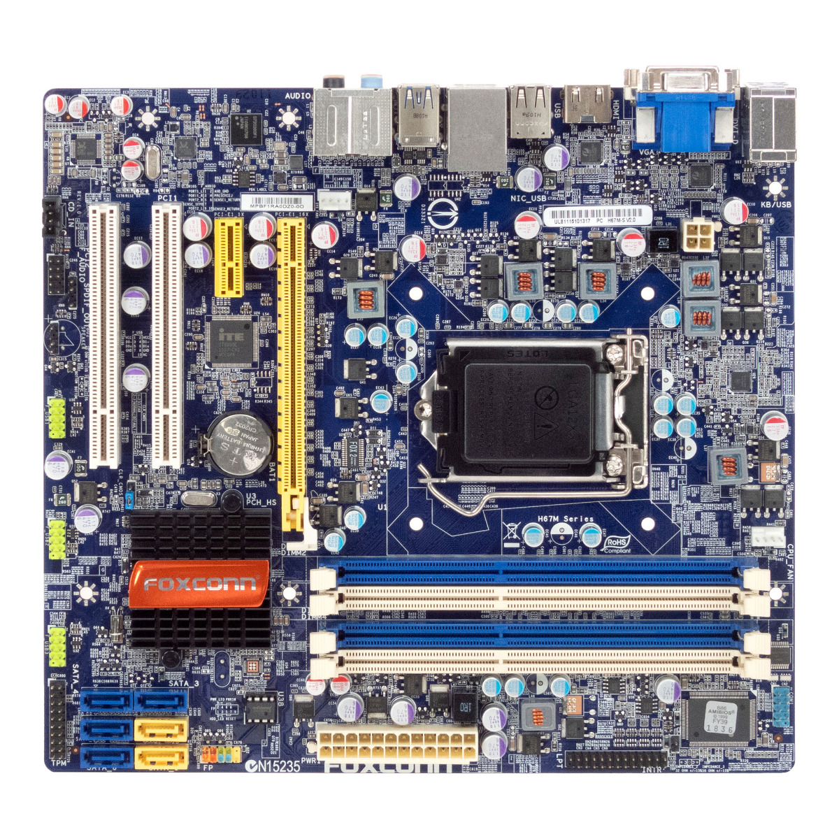FOXCONN H67M-S V2.0 SOCKET LGA1155 DDR3 PCIe PCI mATX