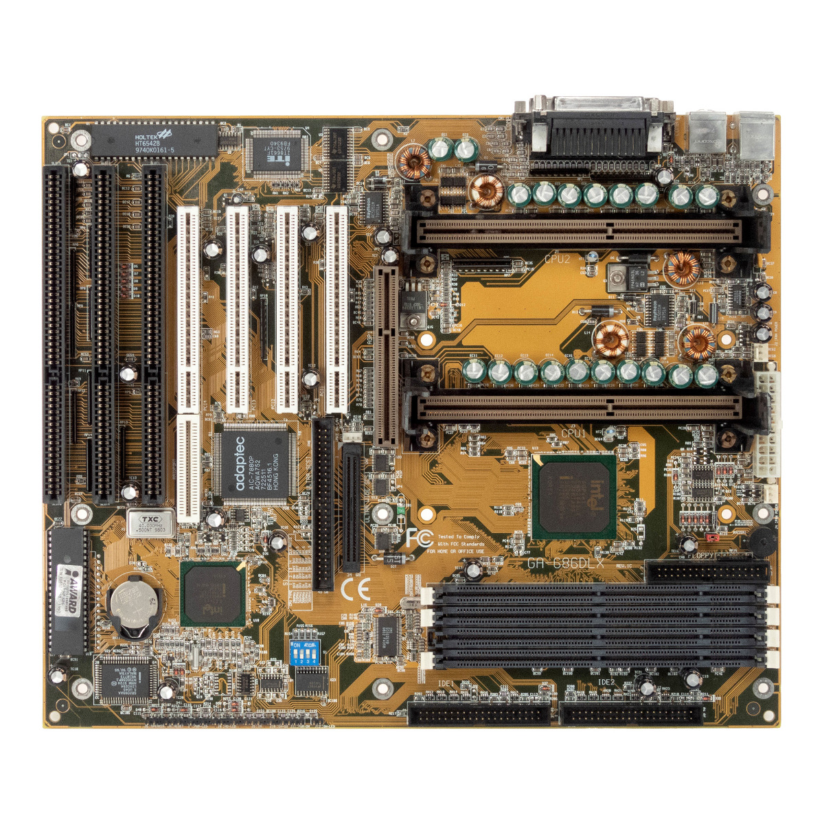 GIGABYTE GA-686DLX DUAL SLOT 1 SDRAM AGP PCI ISA ATX