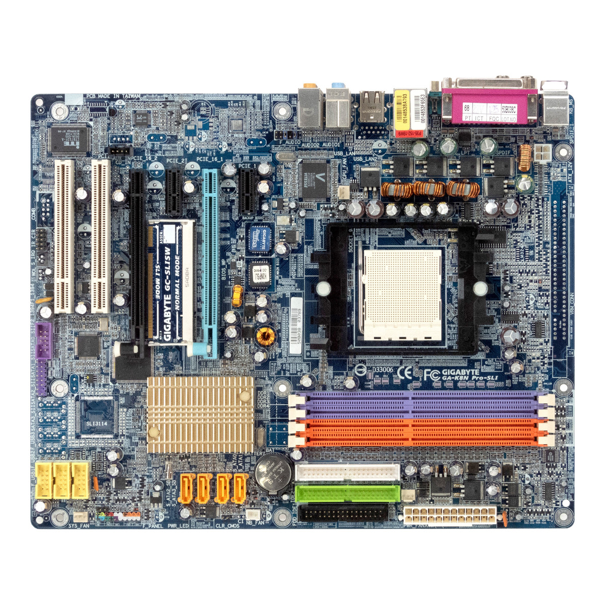 GIGABYTE GA-K8N Pro-SLI SOCKET 939 DDR PCIe PCI ATX