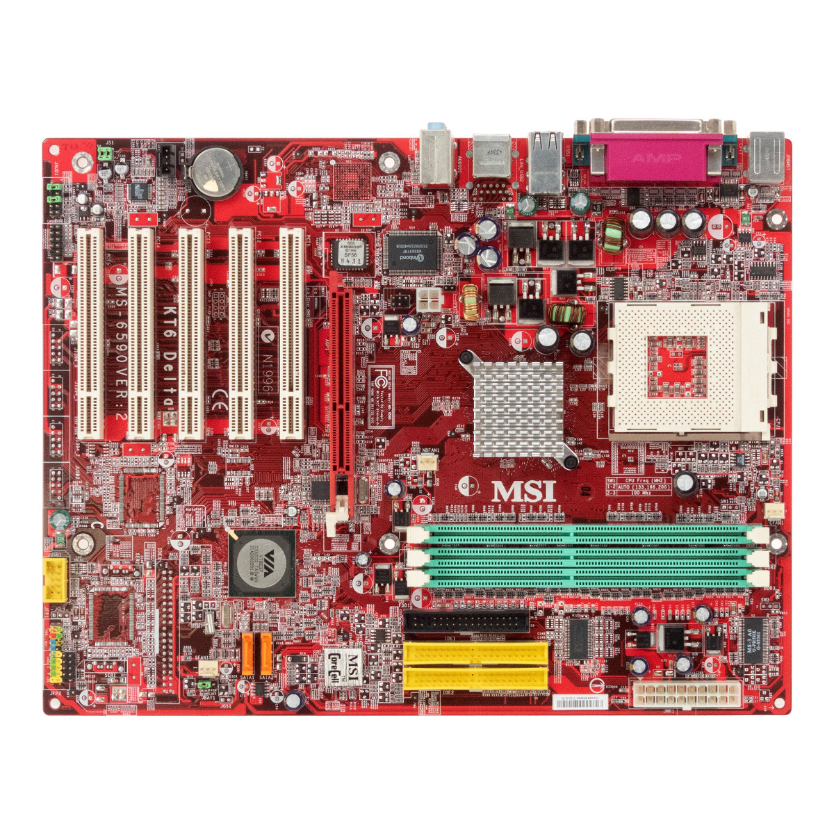 MSI MS-6590 VER:2 KT6 DELTA SOCKET 462 (A) DDR AGP PCI ATX