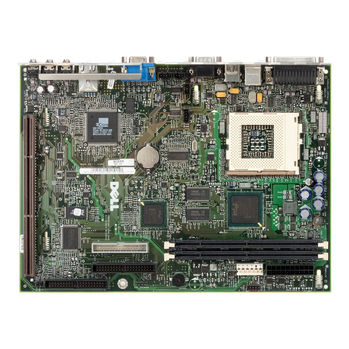 DELL 051XGM SOCKET 370 SDRAM SYSTEM BOARD OptiPlex GX110 + RISER 05424D