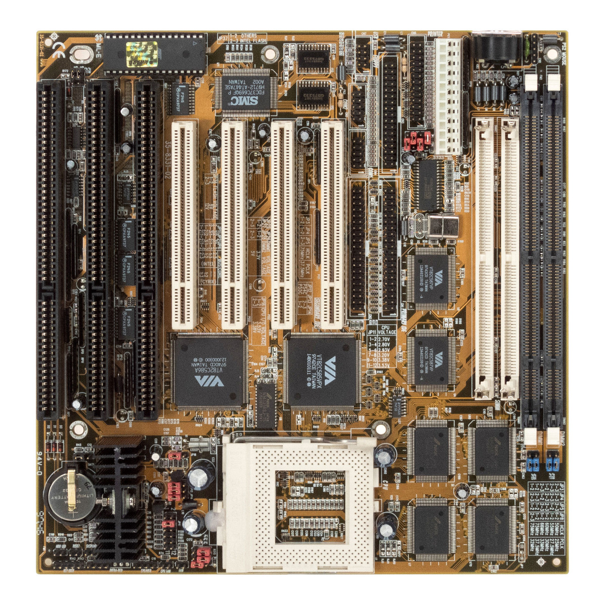 PCPARTNER VIB800DS 35-8331-xx SOCKET 7 FPM/EDO DRAM / SDRAM PCI ISA BabyAT