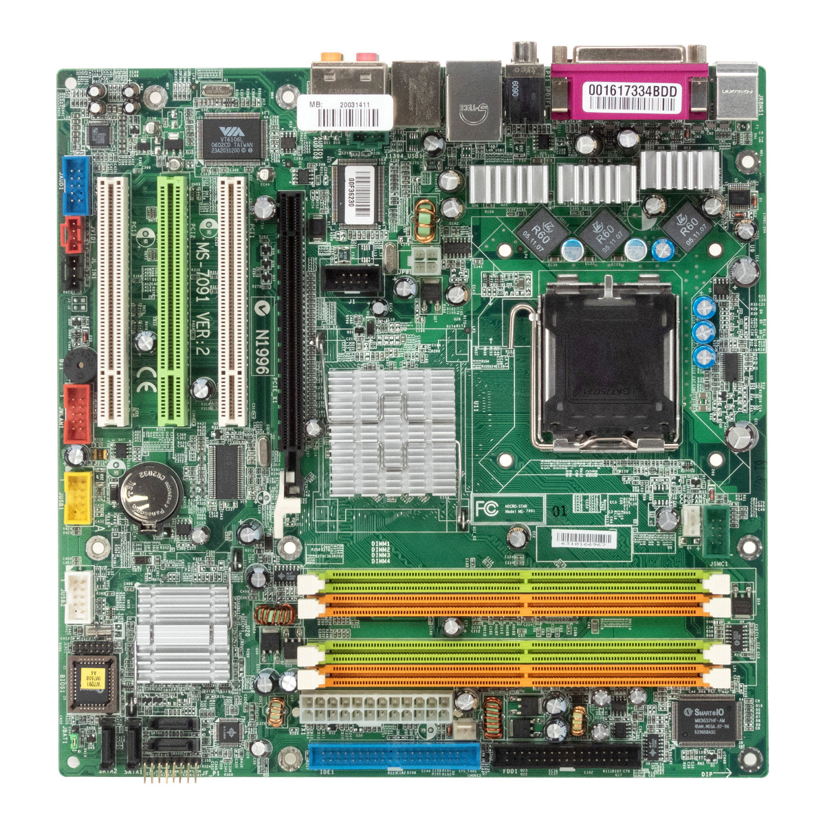 MSI MS-7091 VER:2 SOCKET LGA775 DDR2 PCIe PCI mATX