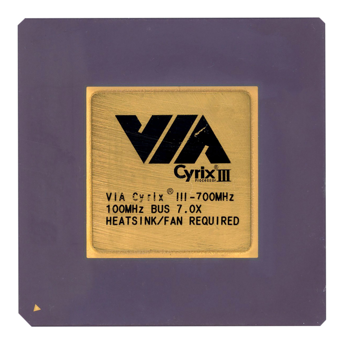 VIA CYRIX III 700 MHz SAMUEL CORE 100 MHz BUS 128 Ko L1 SOCKET 370