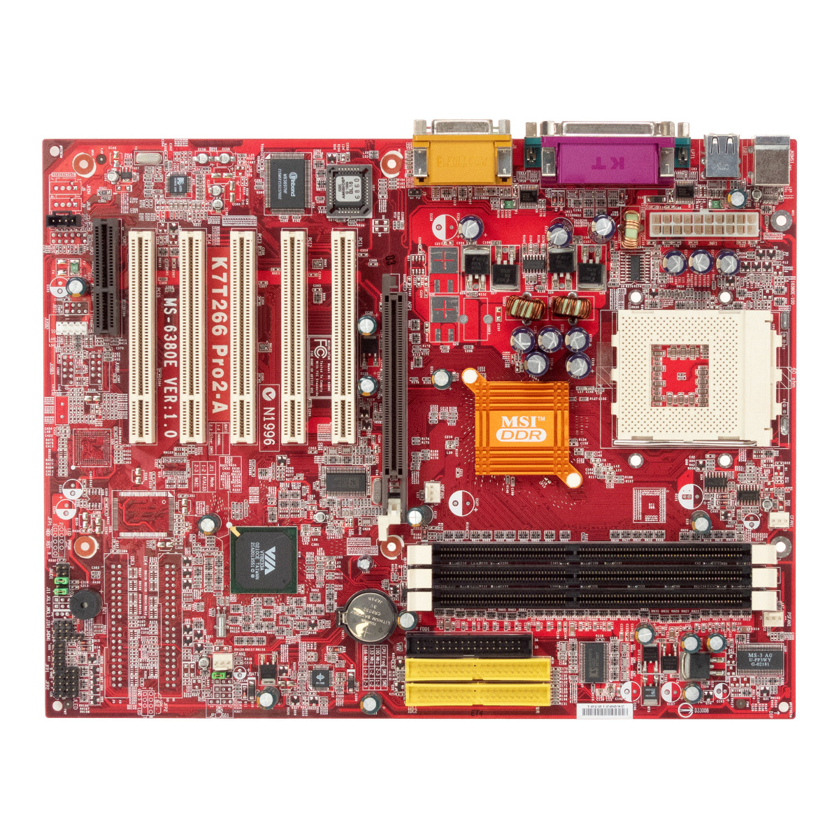 MSI K7T266 Pro2-A MS-6380E VER:1.0 SOCKET 462 (A) DDR AGP PCI CNR ATX