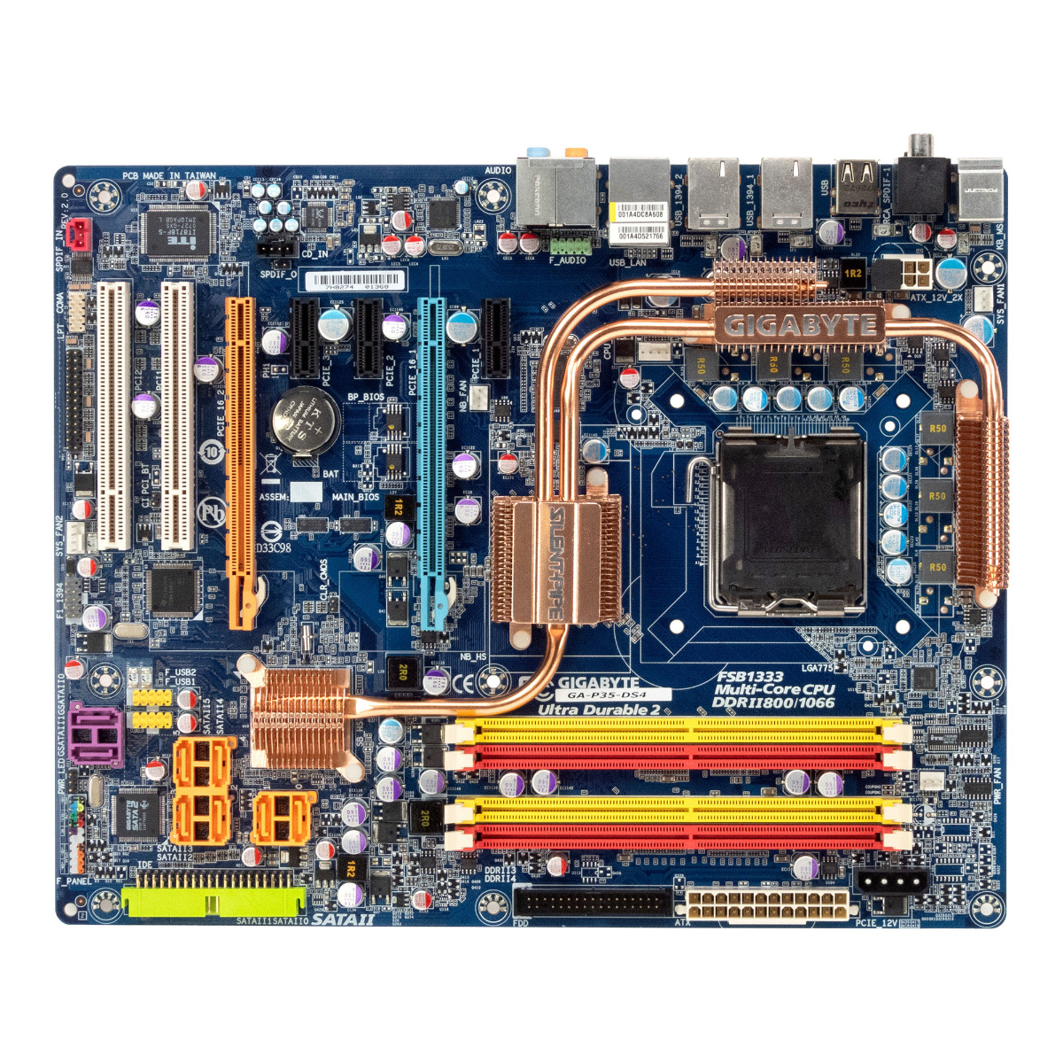 GIGABYTE GA-P35-DS4 REV:2.0 SOCKET LGA775 DDR2 PCIe PCI ATX