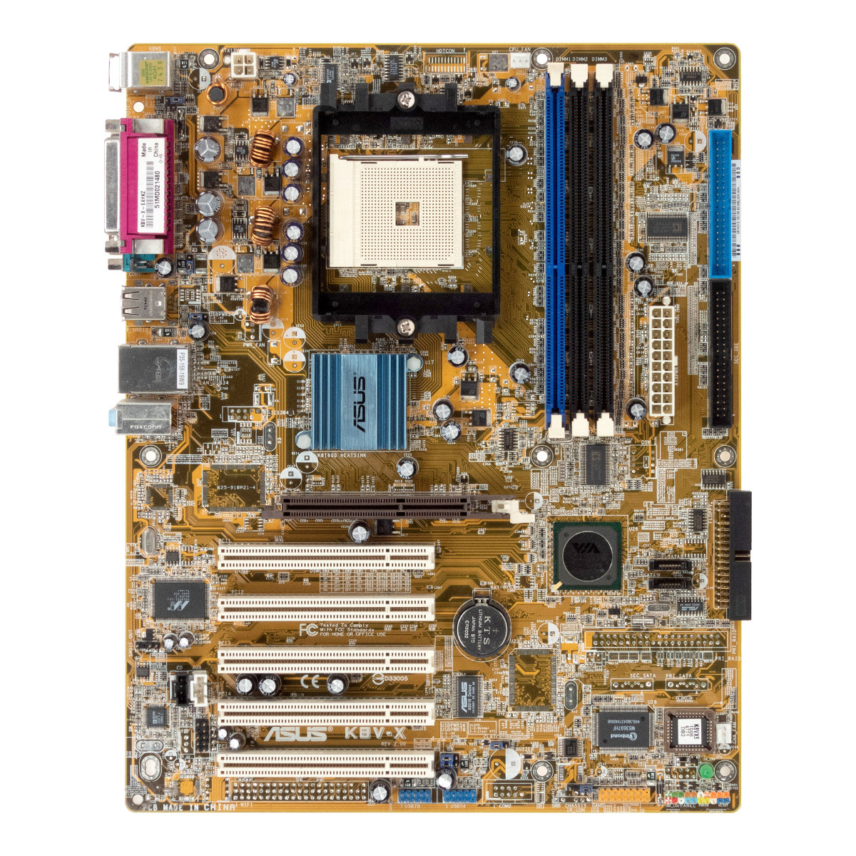 ASUS K8V-X SOCKET mPGA754 DDR AGP PCI SATA IDE FDD ATX