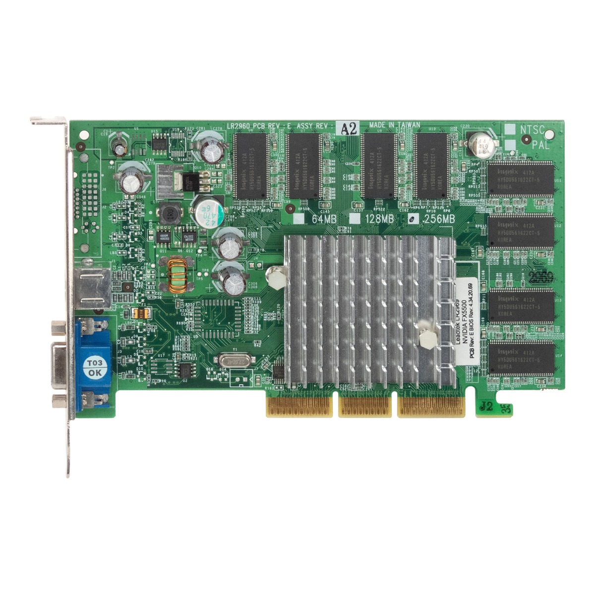 LEADTEK NVIDIA GEFORCE FX 5500 256MB DDR LR2969 AGP