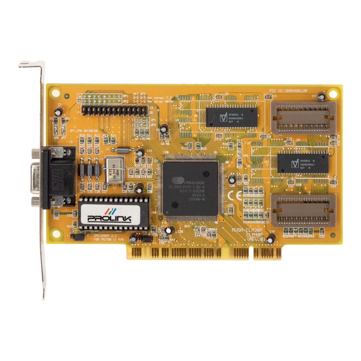 PROLINK MVGA-CLM30P CLM40P CIRRUS LOGIC 2MB PCI VGA