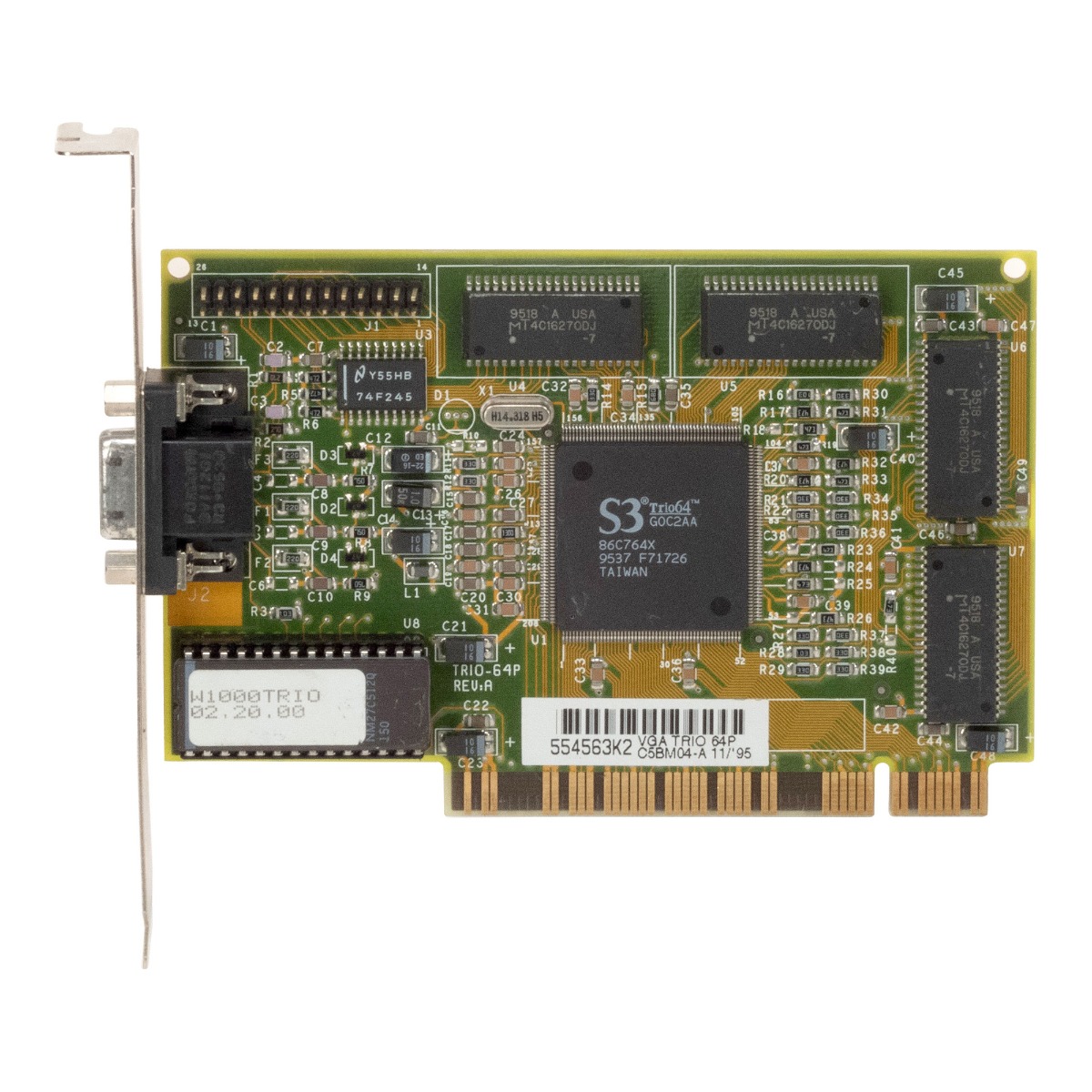 ELSA S3 TRIO64 2 Mo W1000 TRIO-64P E3EEV-VGA-T64 PCI