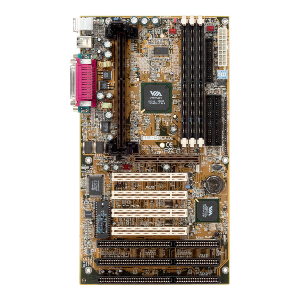 DFI PB61-V3 SLOT 1 SDRAM AGP PCI ISA ATX