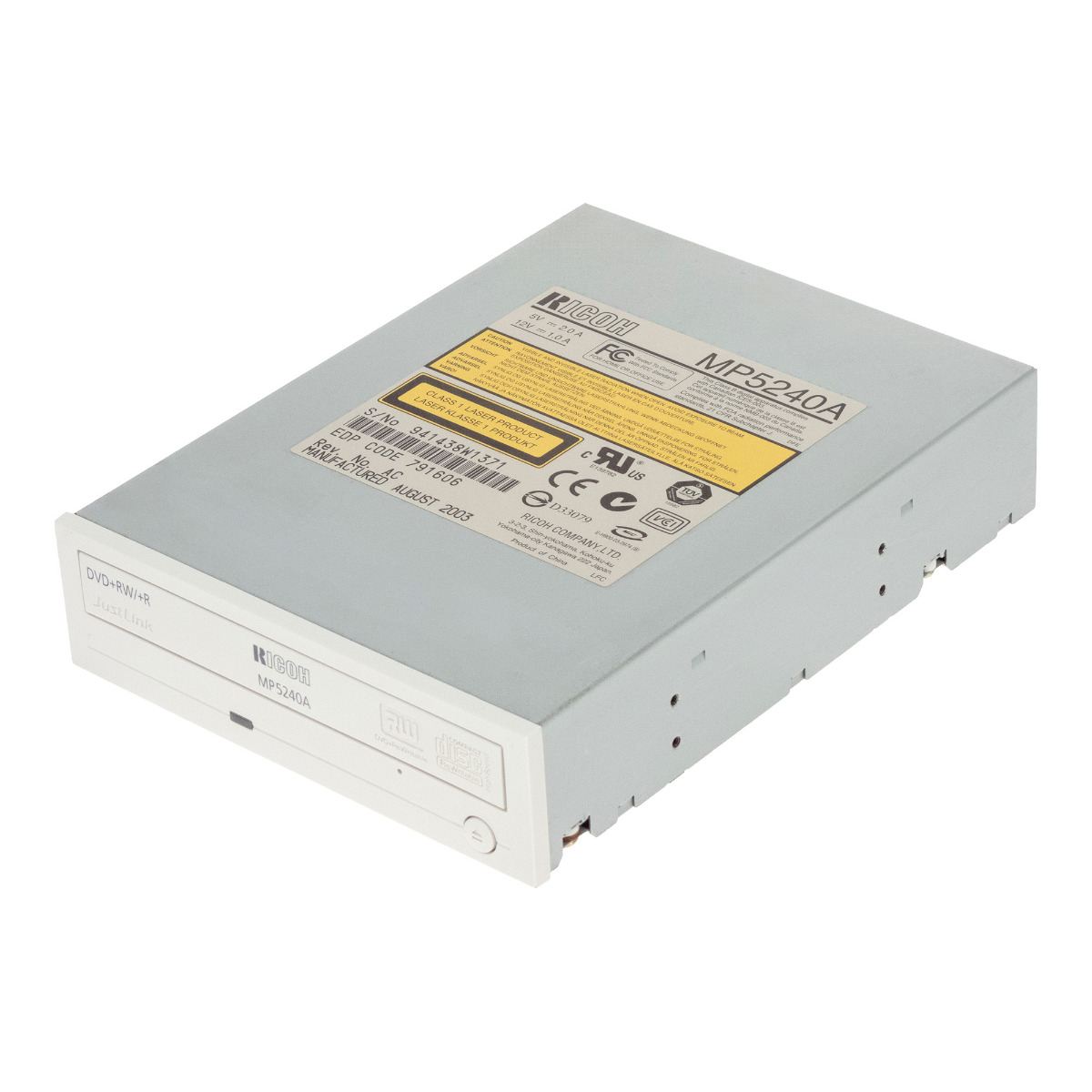 Lecteur DVD+RW/+R RICOH MP5240A 5,25" ATA