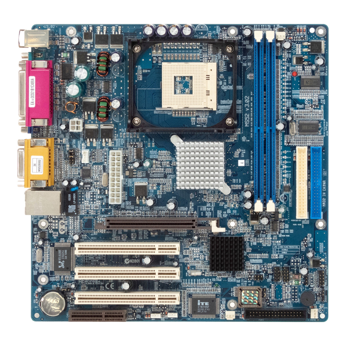 SHUTTLE MS52N SOCKET 478 DDR AGP PCI CNR LAN mATX