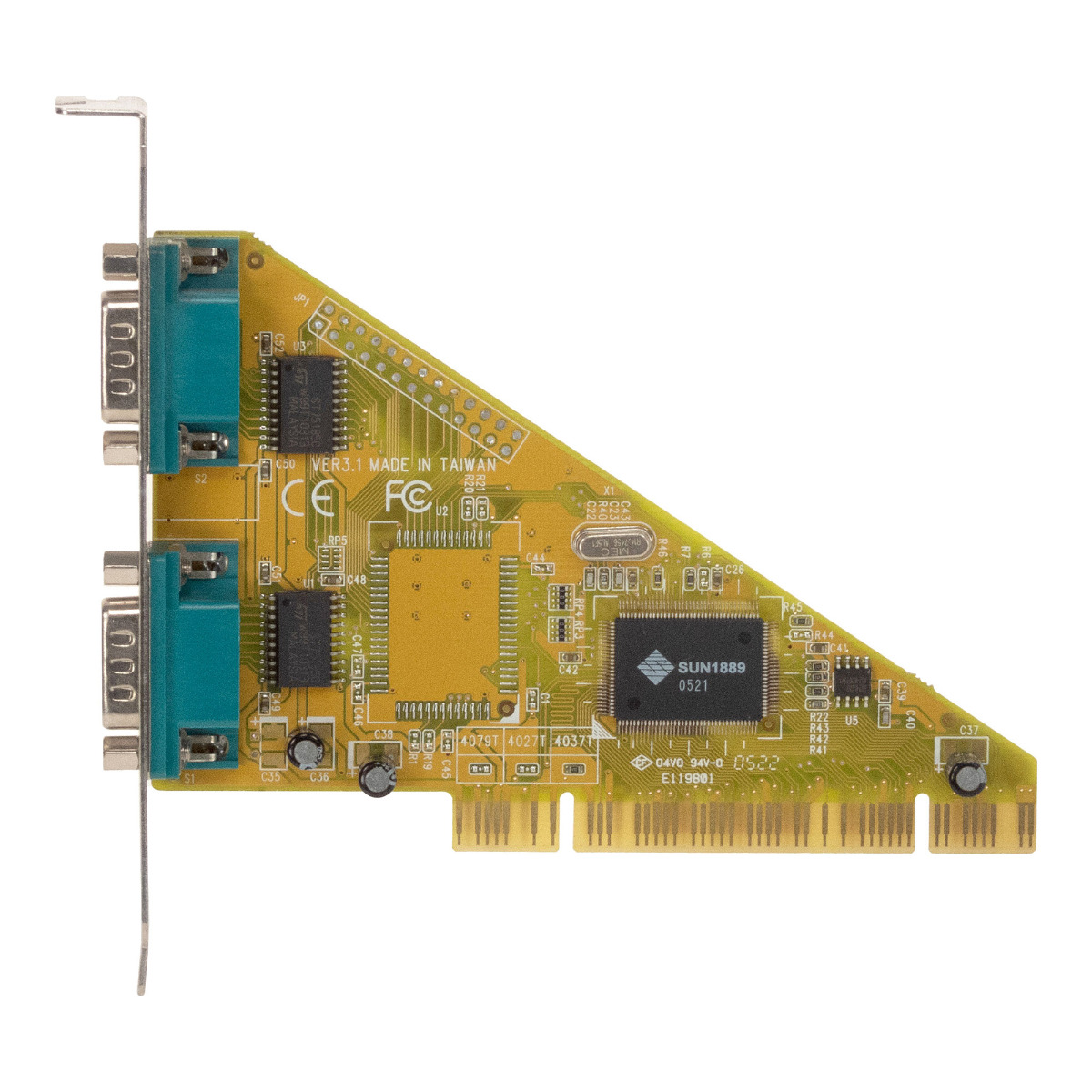 Carte PCI SUNIX 4037T SUN1889 double port série RS232, version 3.1