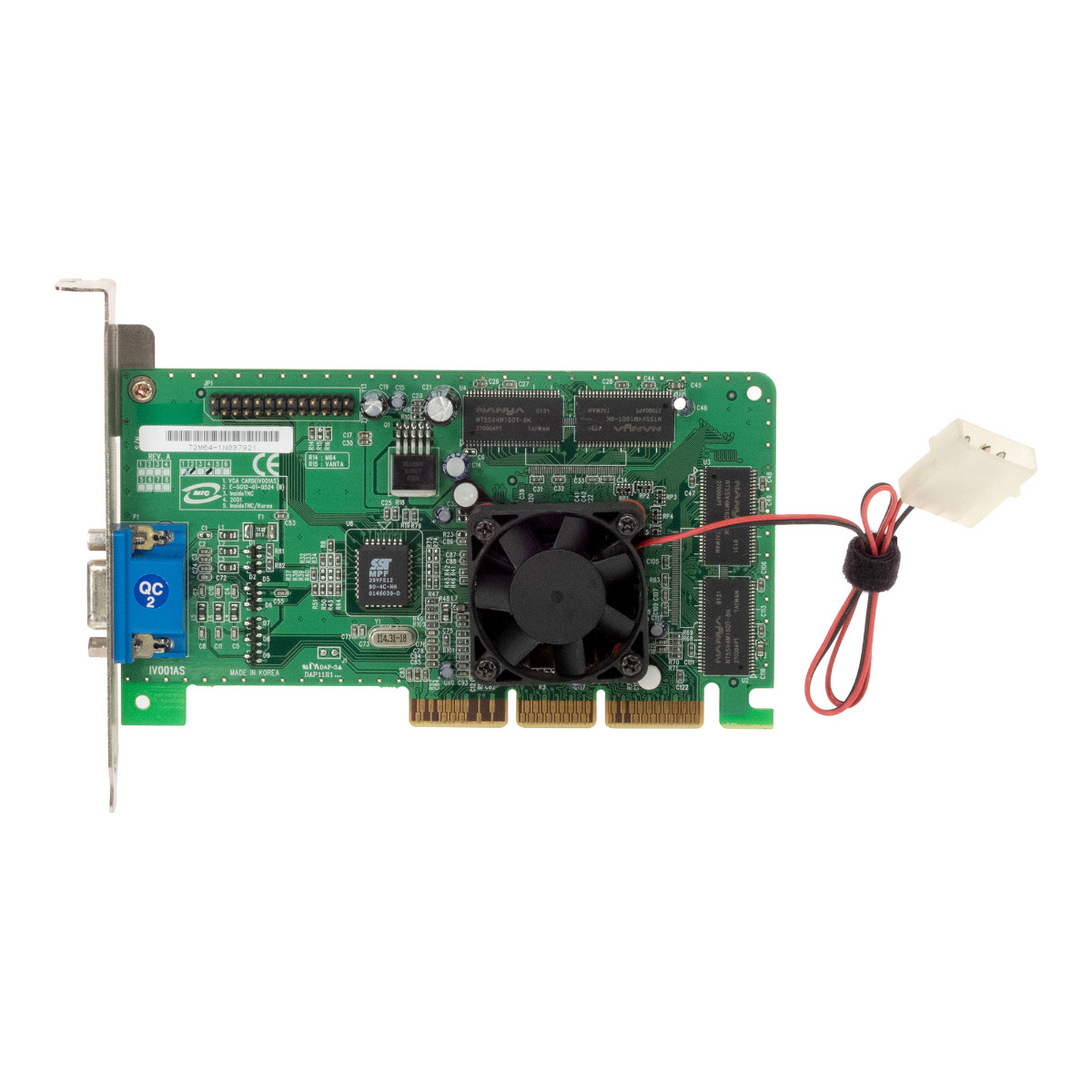 INSIDE TNC NVIDIA RIVA TNT2 M64 32MB IV001AS T2M64-1N037921 AGP + COOLER