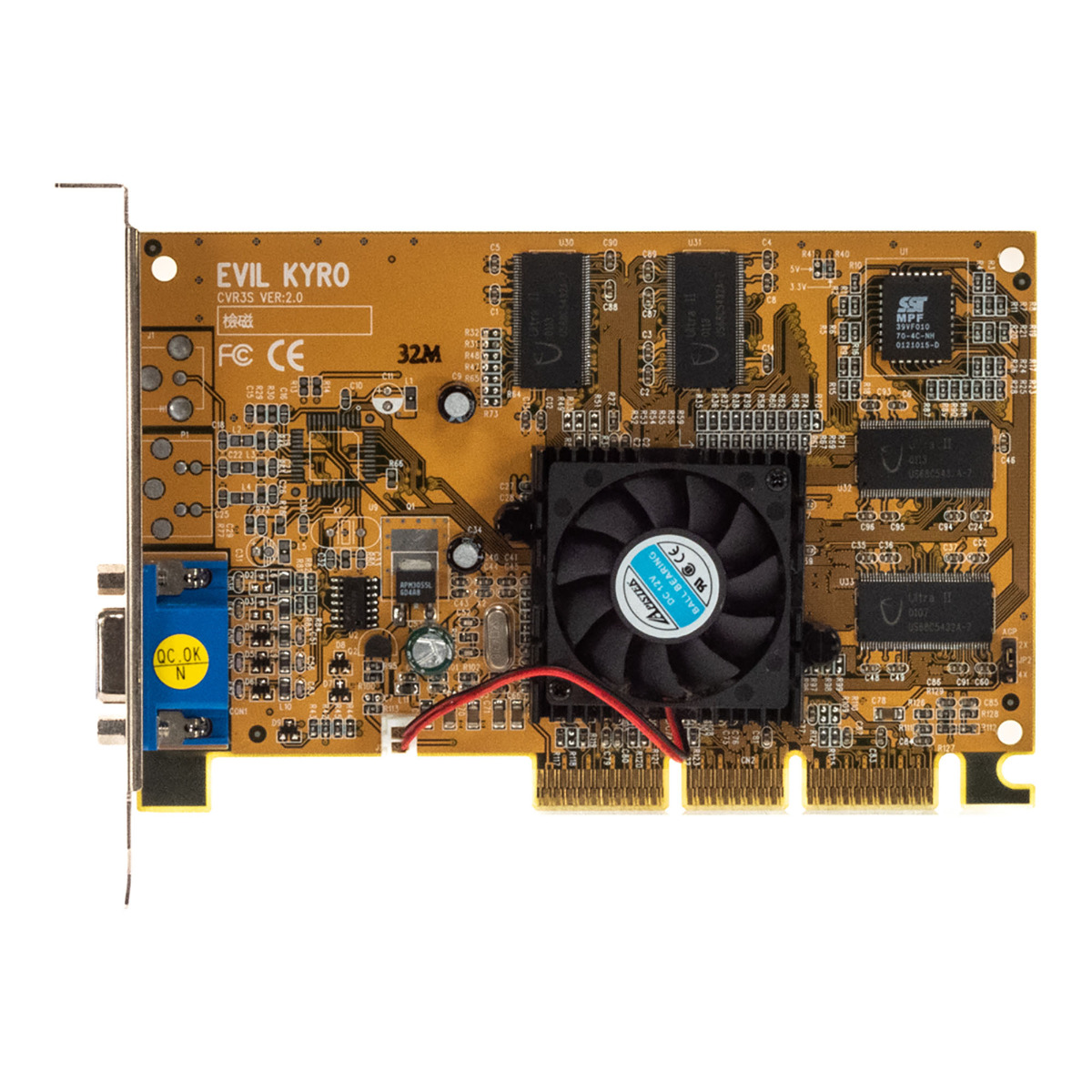 POWERCOLOR STG4000-X EVIL KYRO 32 Mo CVR3S AGP
