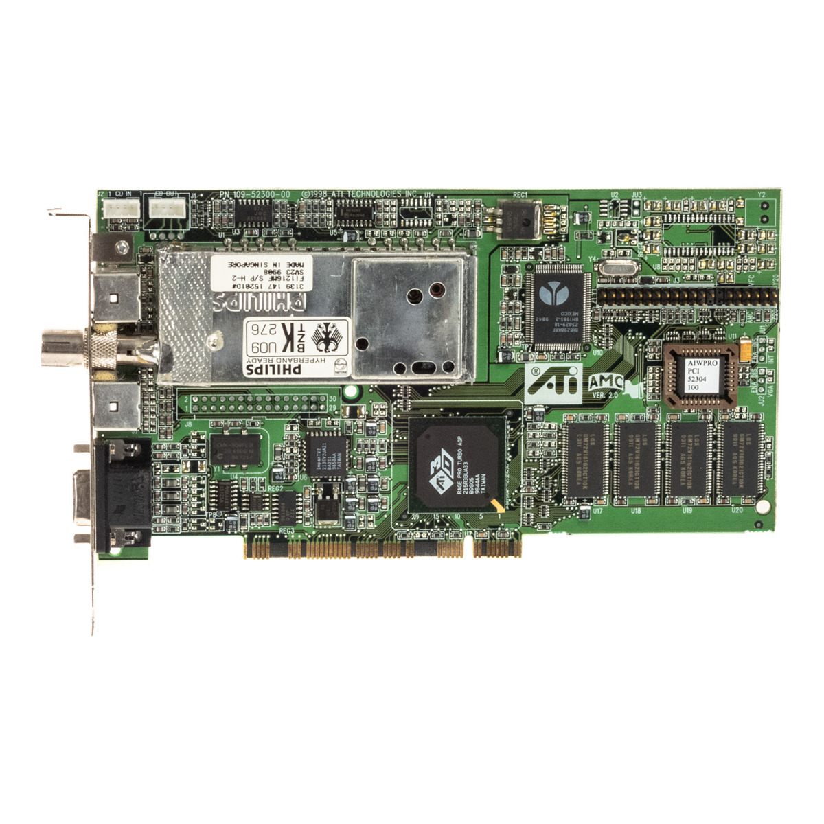 ATI Rage Pro Turbo 3D All in Wonder 8 Mo Tuner TV PCI 109-52300-00