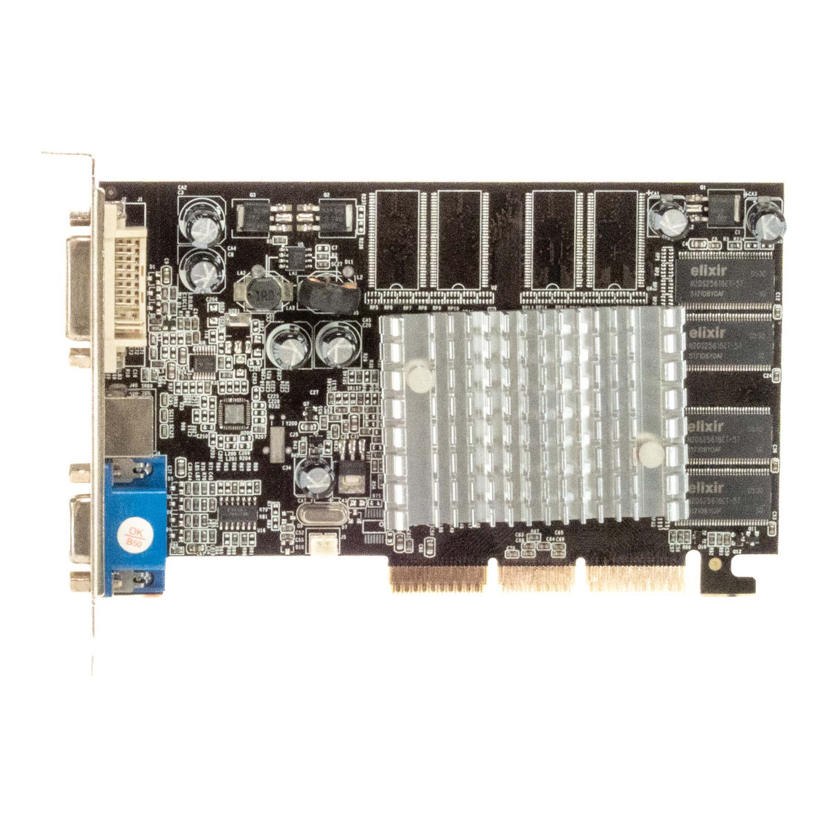 NVIDIA GEFORCE FX5200 AGP8X 128MB TV-OUT DVI NA-52000-TD16-FM8336