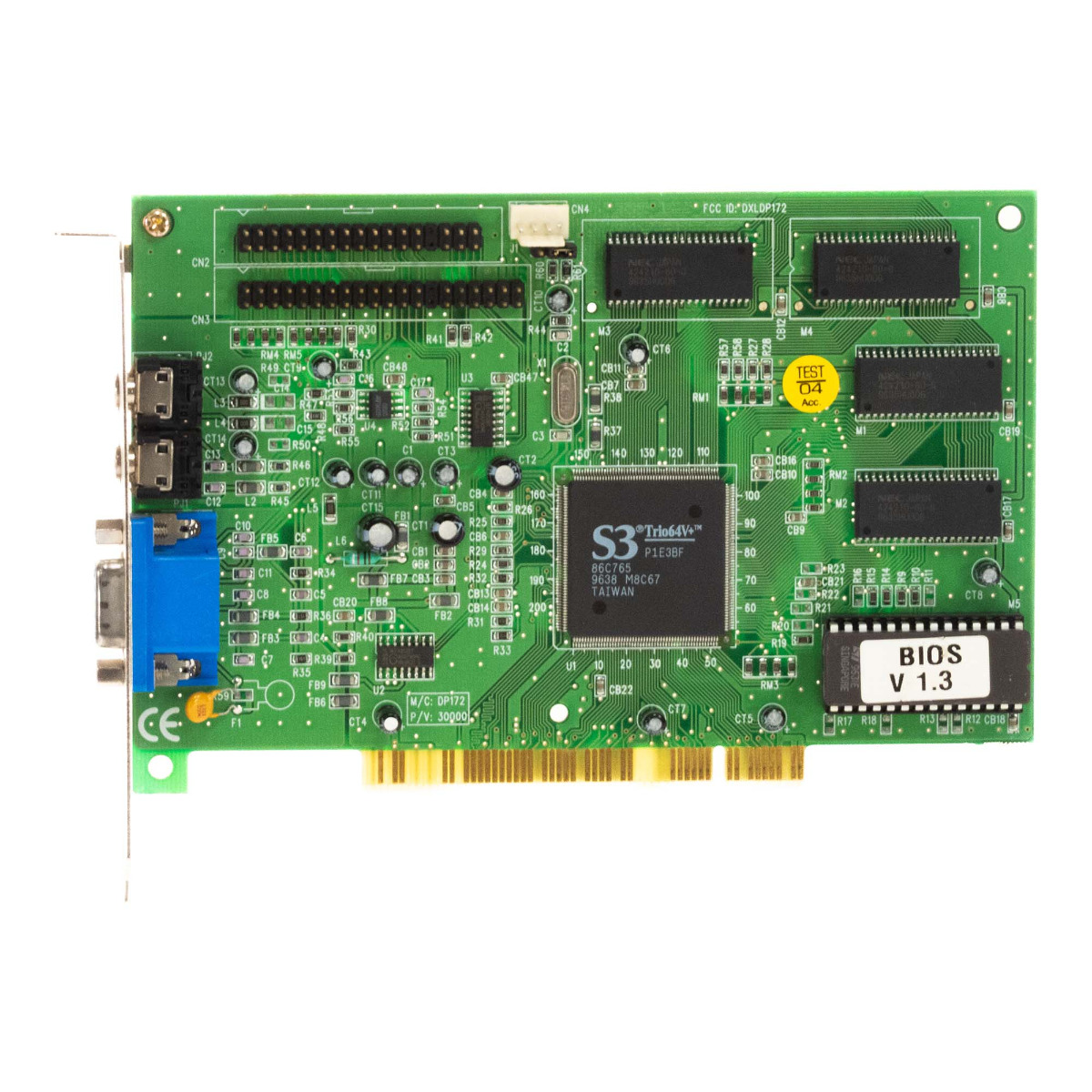 S3 Trio64V+ 86C765 2 Mo DXLDP172 DP172 PCI VGA