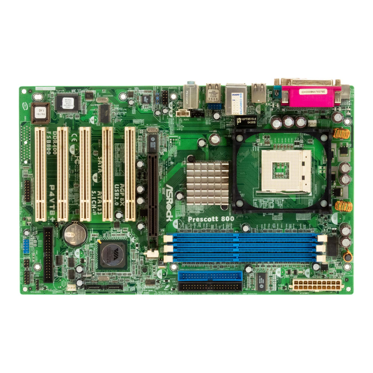 ASROCK P4VT8+ SOCKET 478 DDR AGP PCI SATA IDE ATX