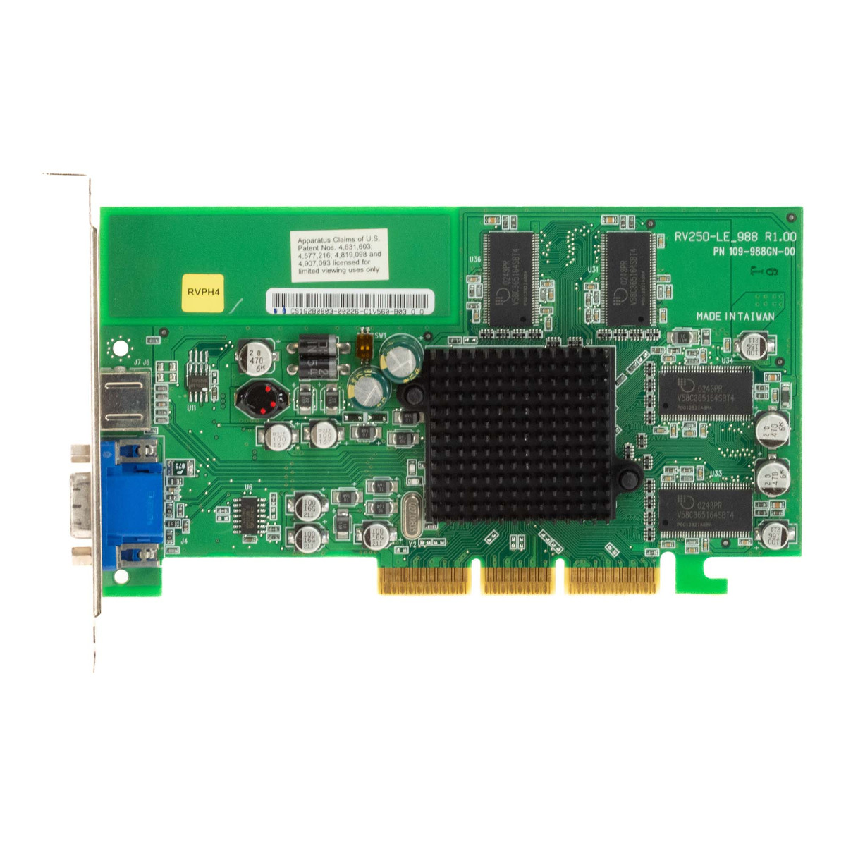 ATI RADEON 9000 LE 64MB RV250-LE_988 109-988GN-00 AGP
