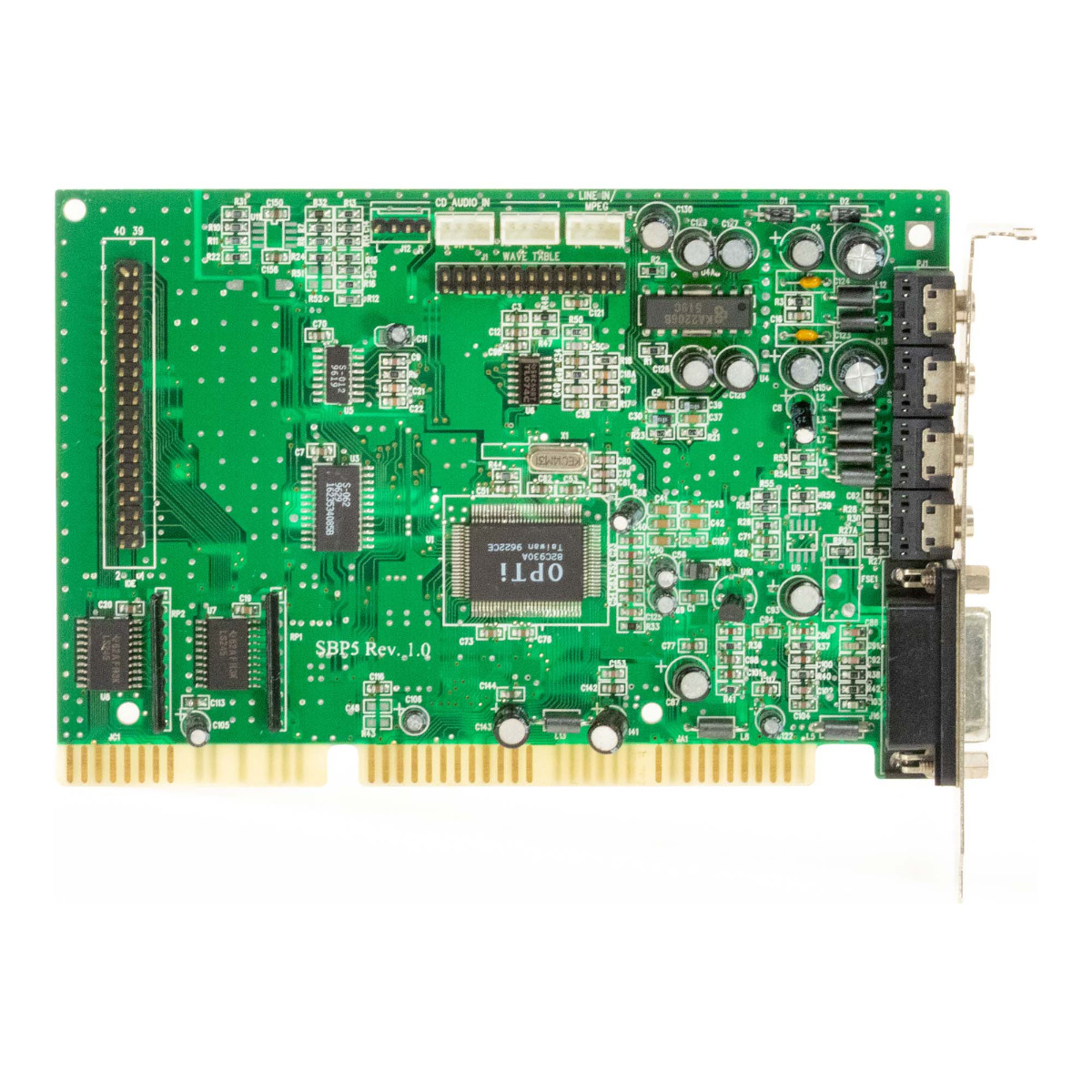 Carte son ISA OPTI SBP5 Révision 1.0 82C930A avec contrôleur IDE