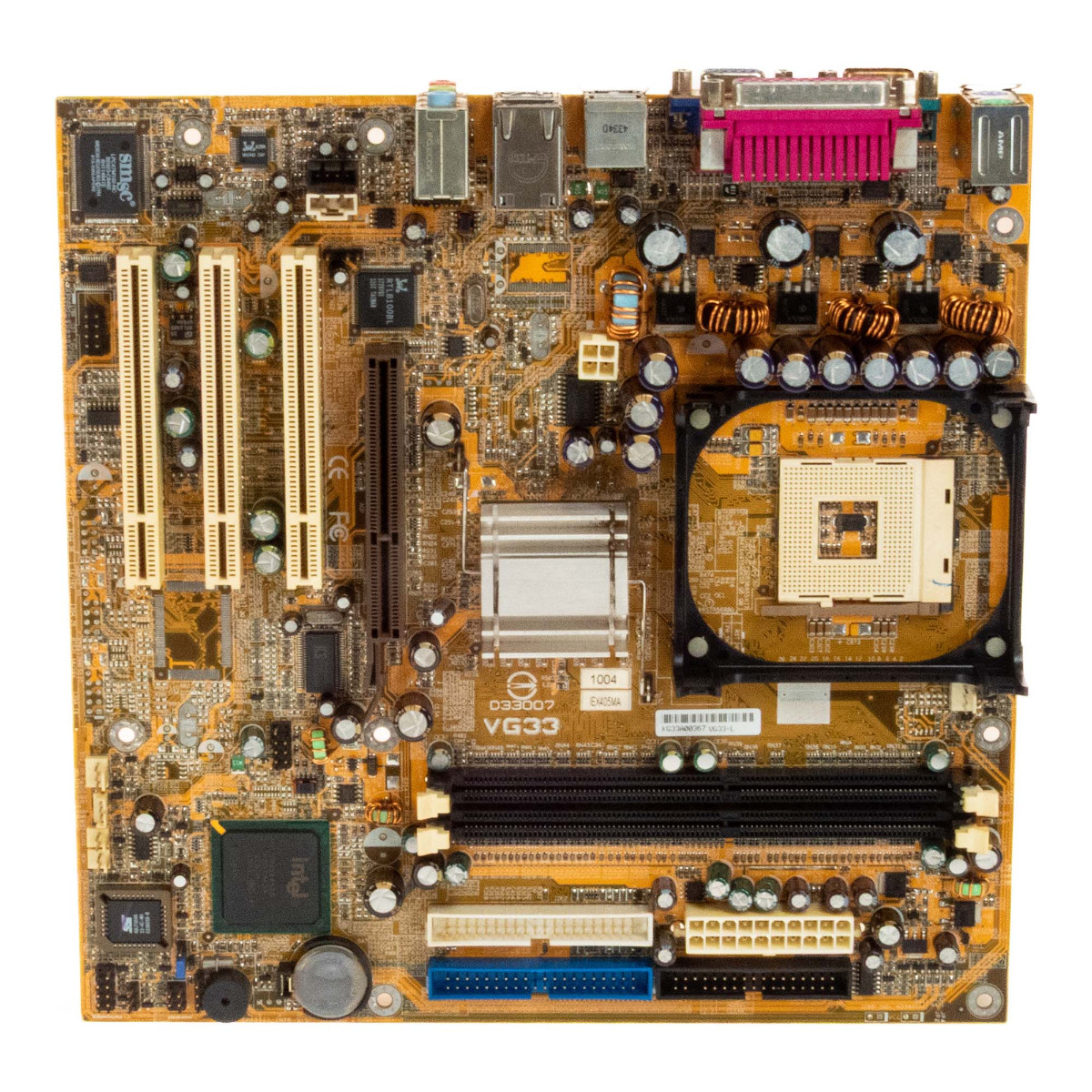 FIC VG33 SOCKET 478 DDR AGP PCI microATX
