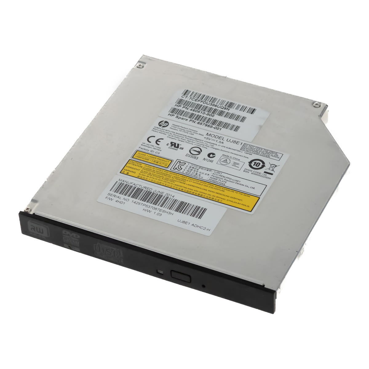 HP UJ8E1 657958-001 Lecteur DVD-RW SATA SLIM
