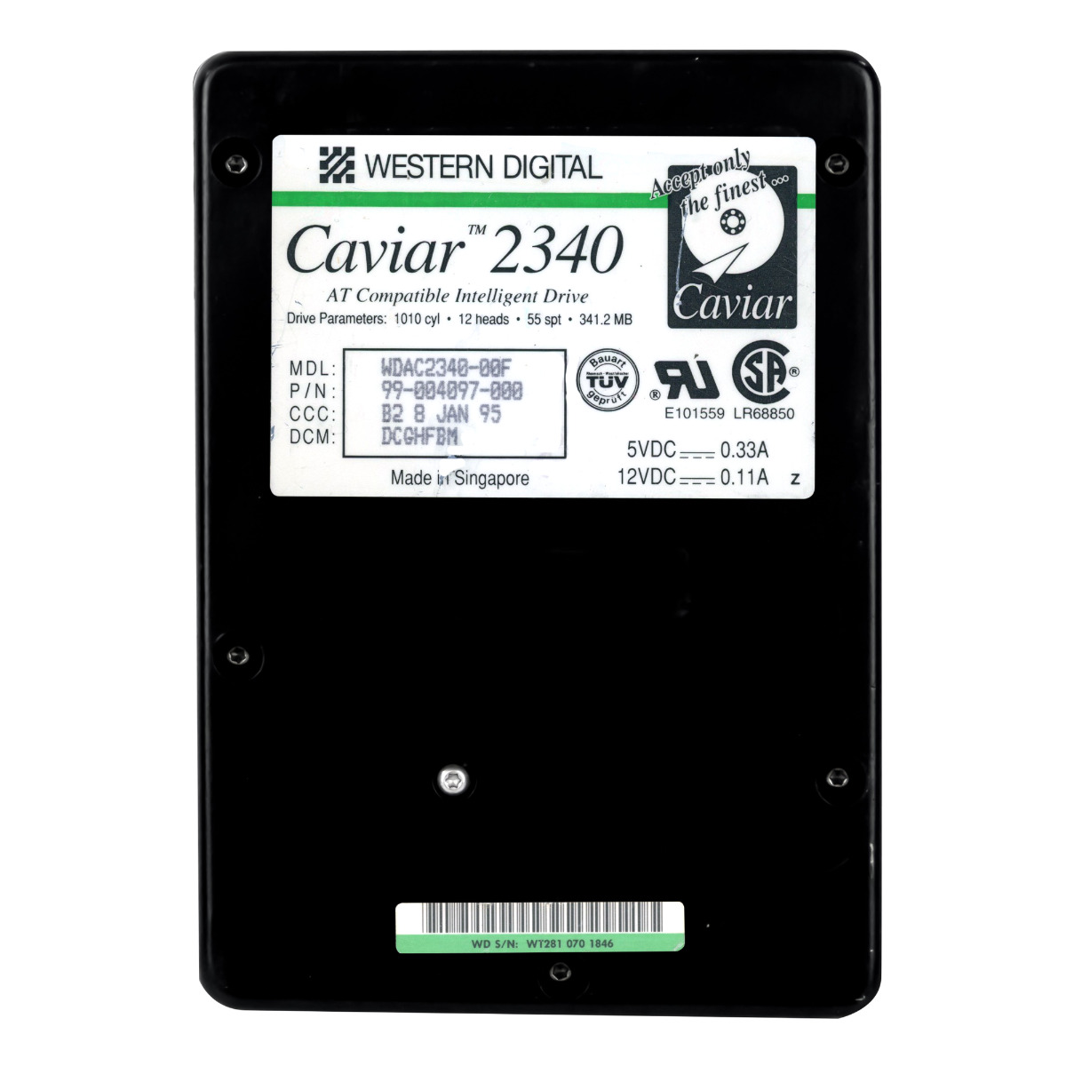 WD CAVIAR 2340 340 Mo 3.2K ATA 3.5'' WDAC2340-00F
