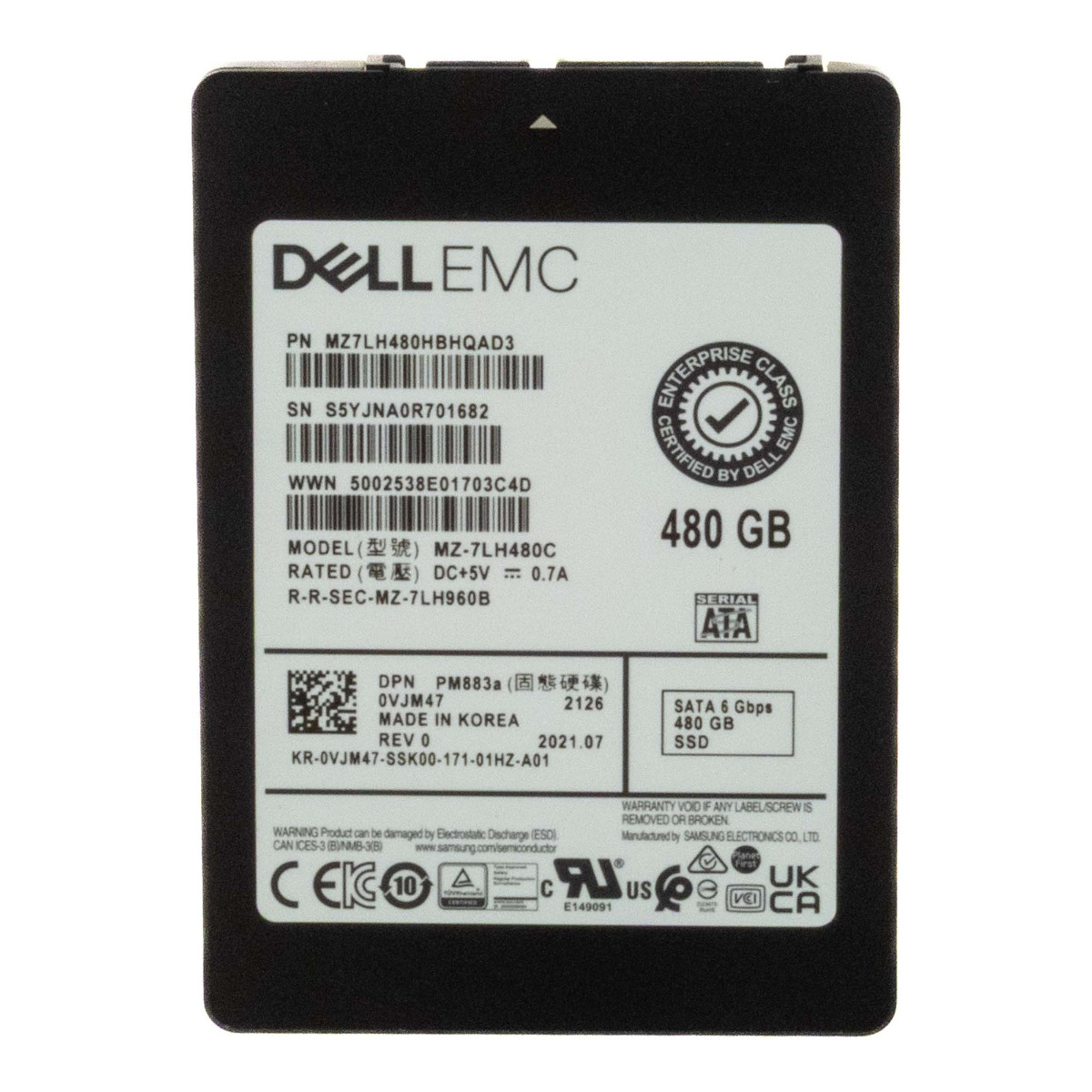 DELL 0VJM47 480GB TLC SATA III 2.5'' MZ-7LH480C