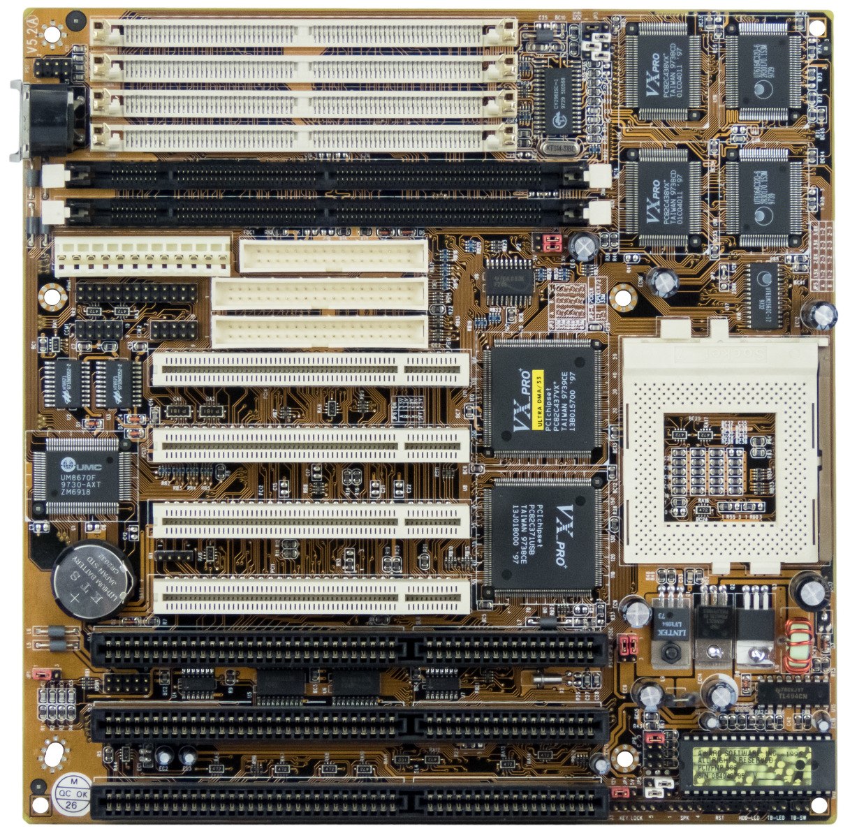 ELPINA MB-586TX SOCKET 7 SDRAM / FPM EDO DRAM PCI ISA Baby-AT