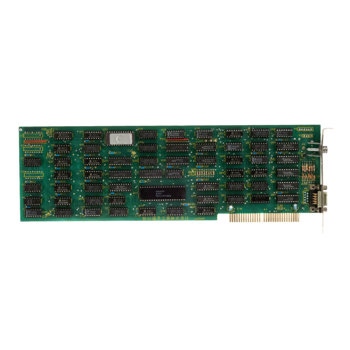 NOGUCHI ELECTRONICS INDUSTRY CO. LTD F6845P 8-BIT ISA CGA VIDÉO CARTE