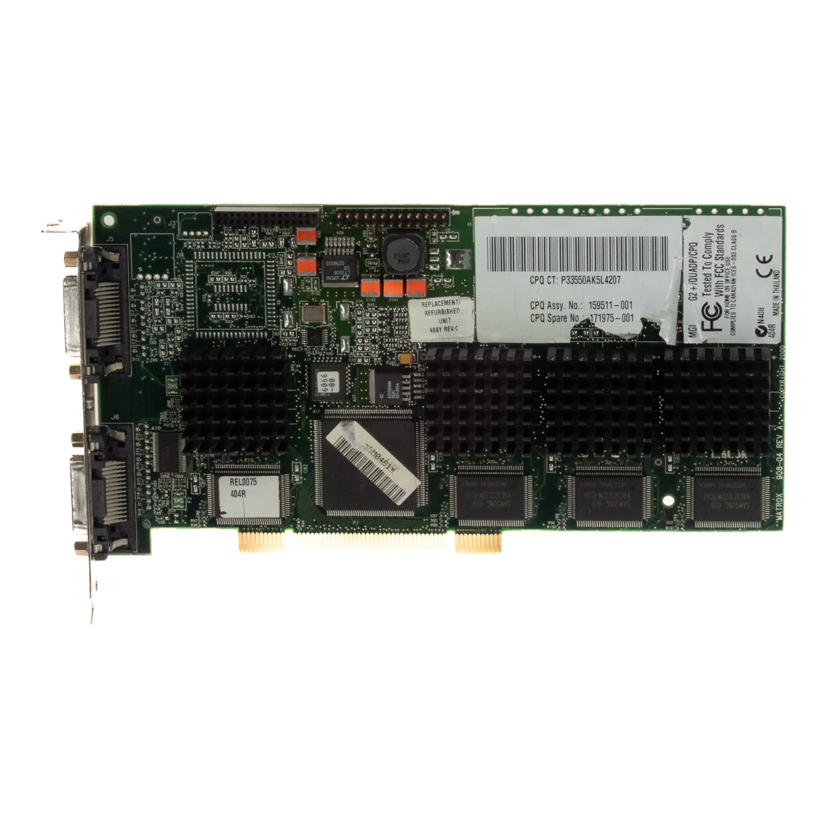 COMPAQ 171975-001 MGA‑G200A 32 Mo G2+/QUADP/CPQ PCI