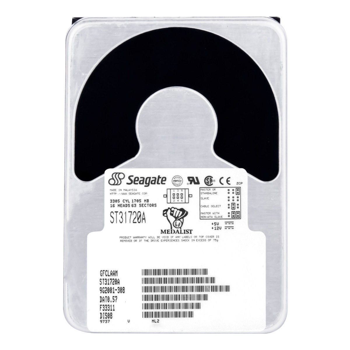 SEAGATE MEDALIST 1720 1,7 Go 4,5K ATA 3,5'' ST31720A