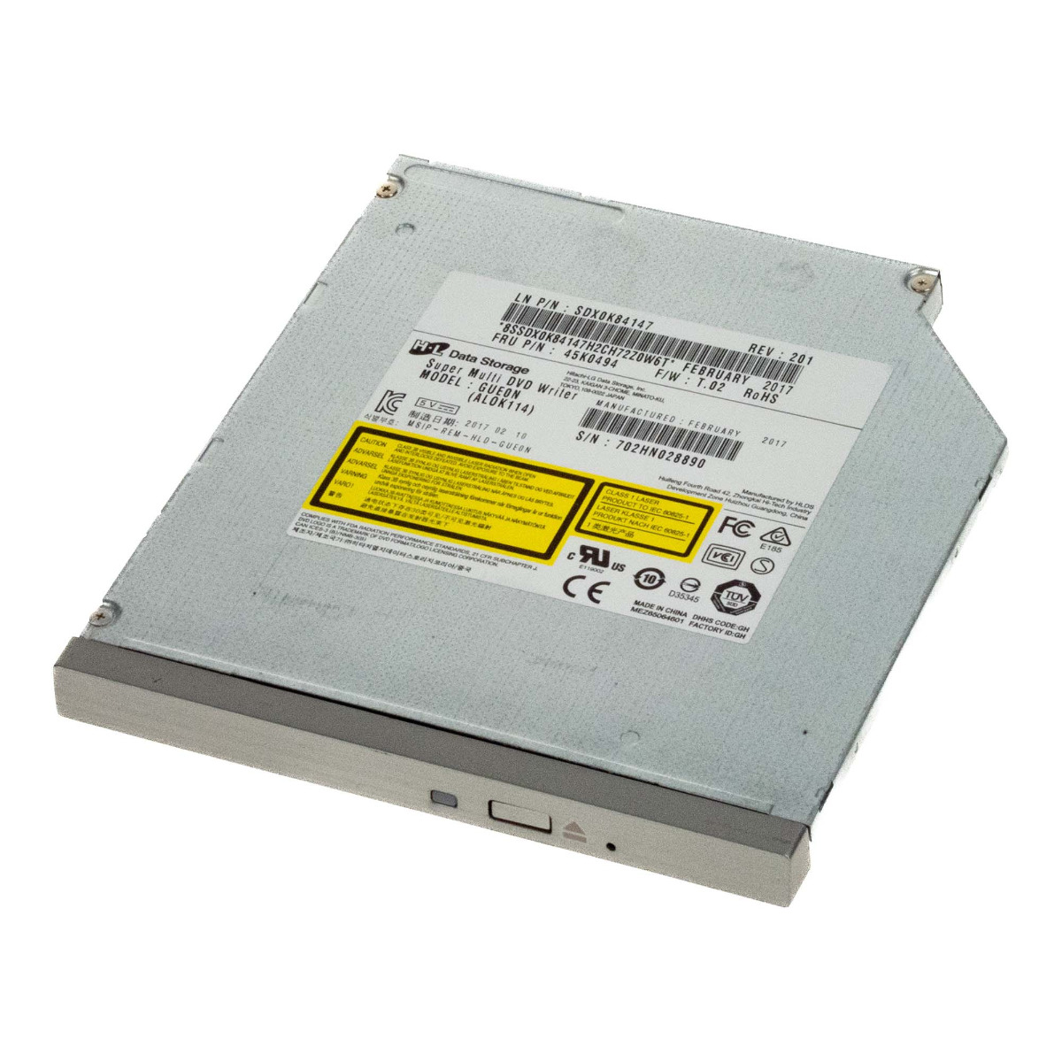 Lecteur DVD Super Multi Lenovo GUE0N 45K0494 SATA Ultra Slim