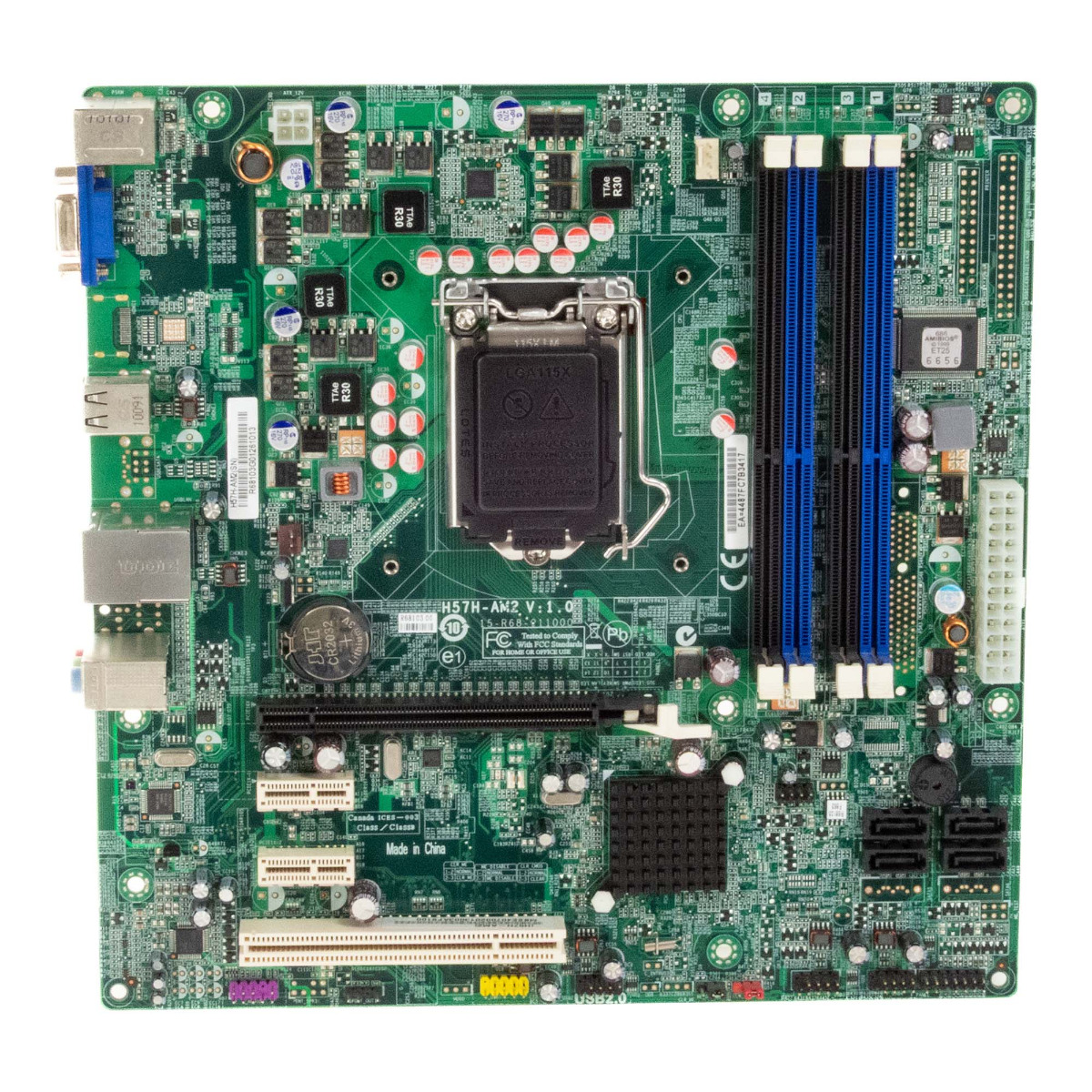 ECS H57H-AM2 V1.0 SOCKET LGA1156 DDR3 PCIe PCI mATX