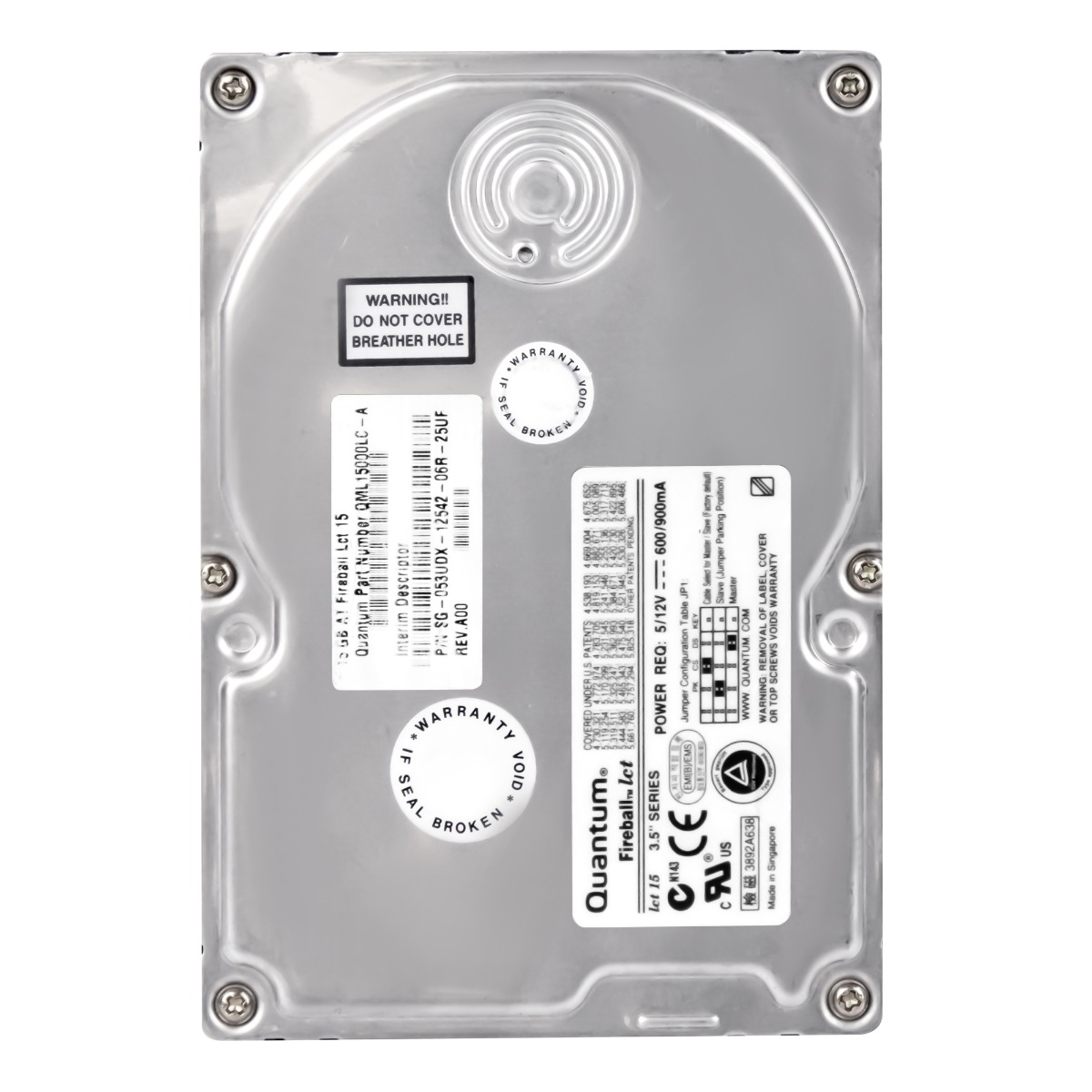 DELL 053UDX 15GB 5.4K 2MB ATA 3.5'' QML15000LC-A