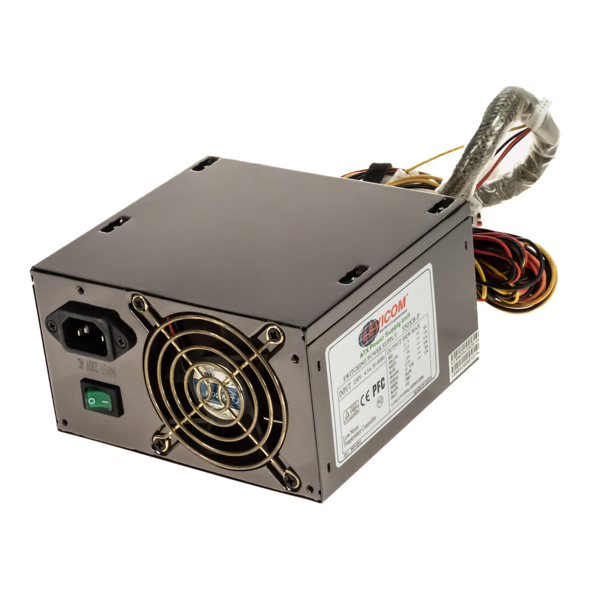 LEVICOM 350XB-P 350W ATX 20-PIN ATX12V SATA MOLEX FDD AUX