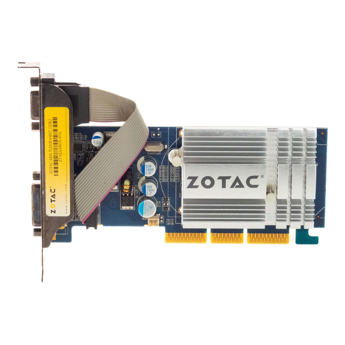 ZOTAC NVIDIA GeForce 6200 512 Mo DDR2 ZT-62AAH2N-HSL AGP