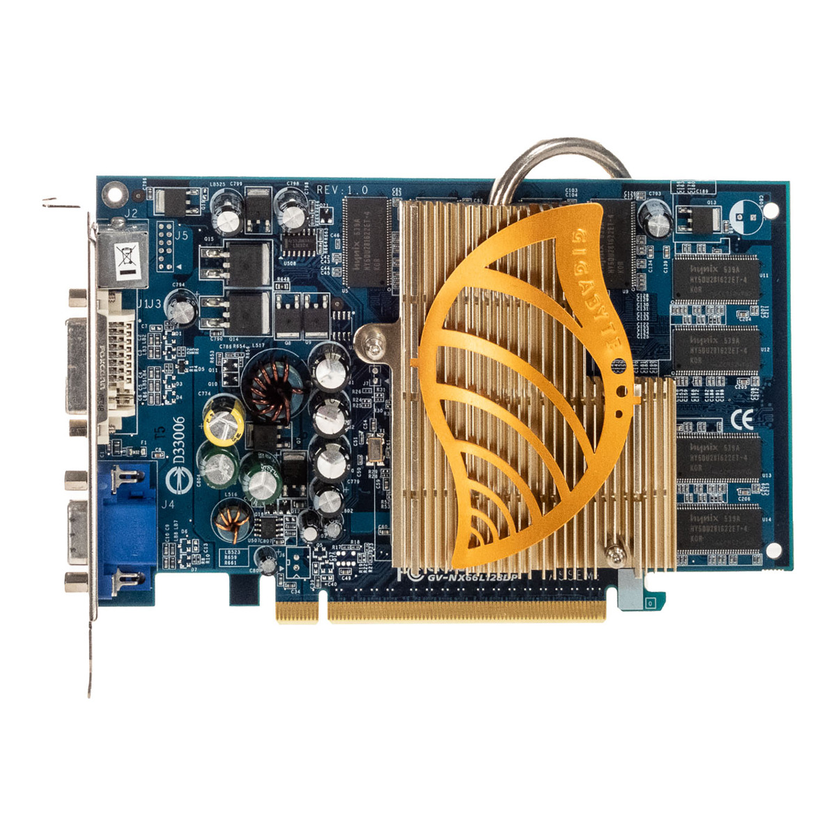 GIGABYTE NVIDIA GeForce 6600 LE 128 Mo DDR GV-NX66L128DP PCIe x16