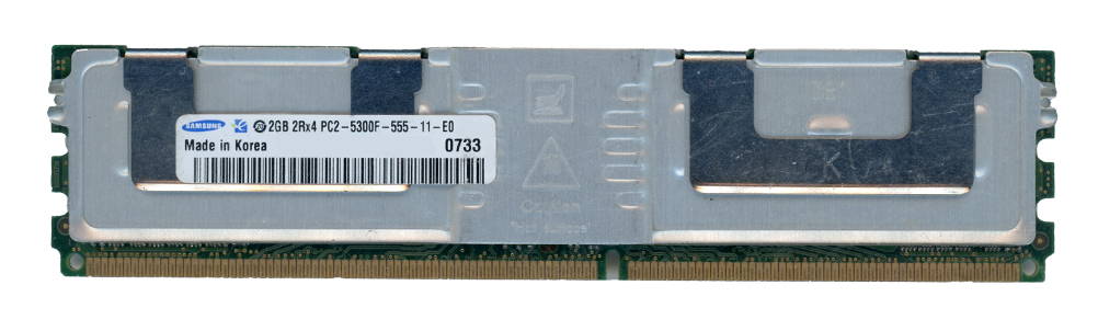 SAMSUNG 2 Go DDR2 2Rx4 PC2-5300F 667 MHz FULLY BUFFERED ECC avec radiateur