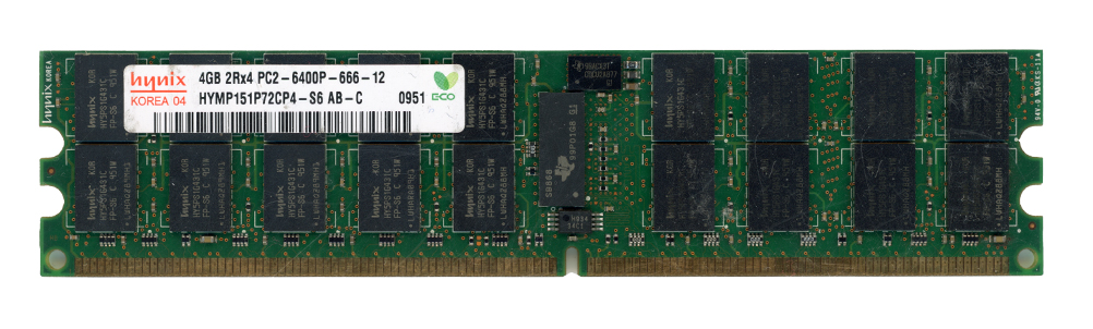 HYNIX 4 Go DDR2 2Rx4 PC2-6400P 800 MHz HYMP151P72CP4-S6 REGISTERED ECC