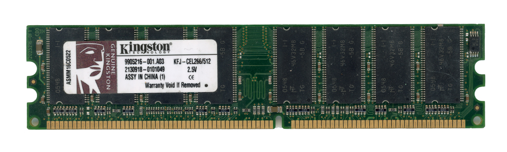 KINGSTON 512MB DDR PC2100 266MHz KFJ-CEL266/512 9905216-001.A03 Non-ECC
