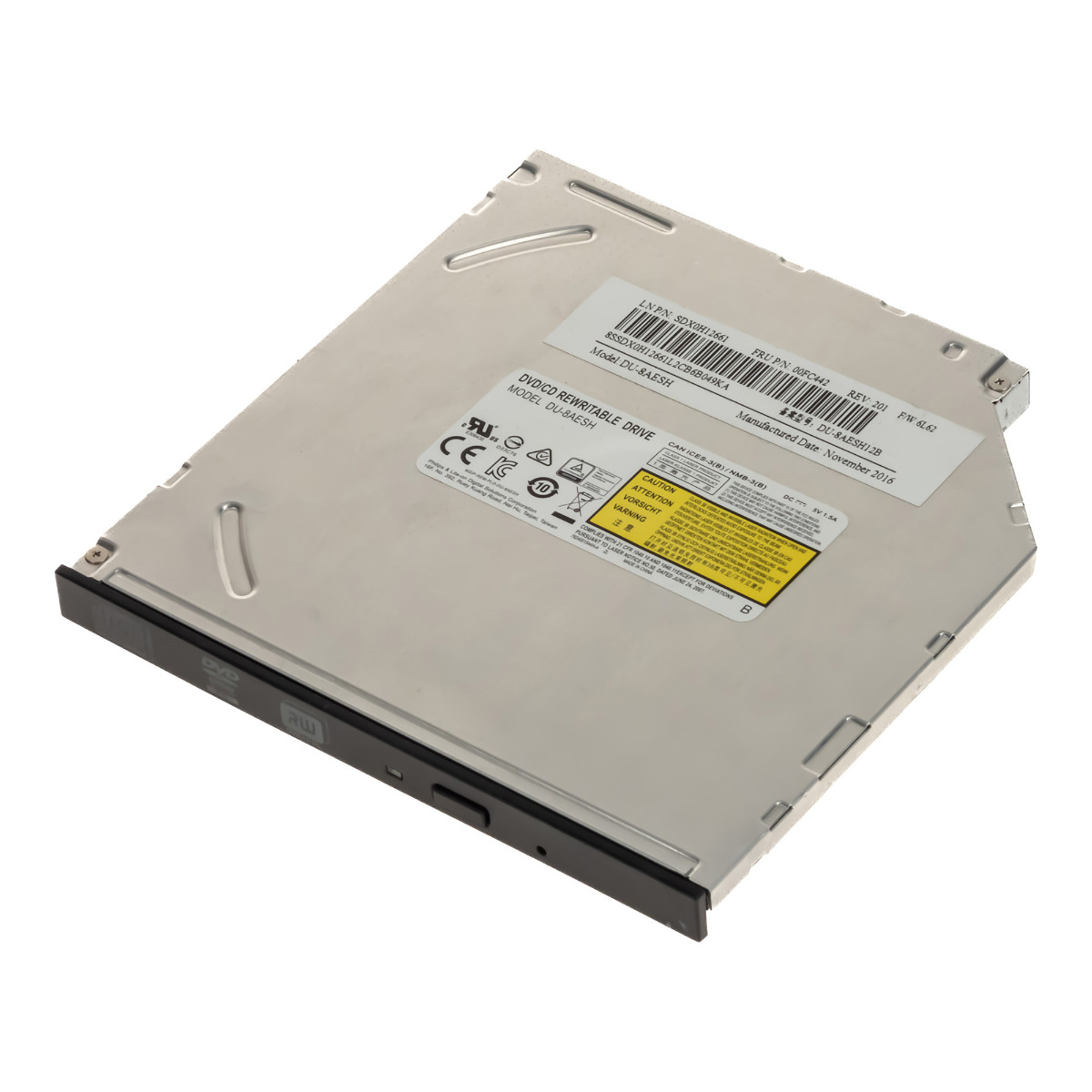 LECTEUR DVD/CD RÉINSCRIPTIBLE LENOVO DU-8AESH 00FC442 SATA ULTRA MINCE