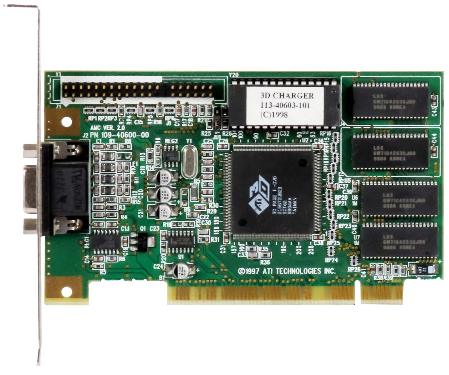 Carte graphique ATI 3D RAGE II + DVD 2MB EDO 109-40600-00 PCI